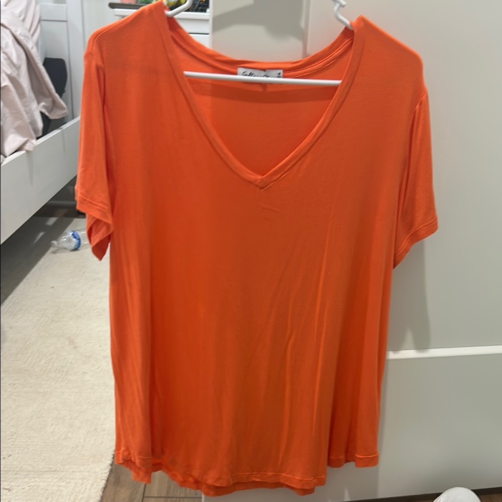 Orange Relaxed Short Sleeve Tee
